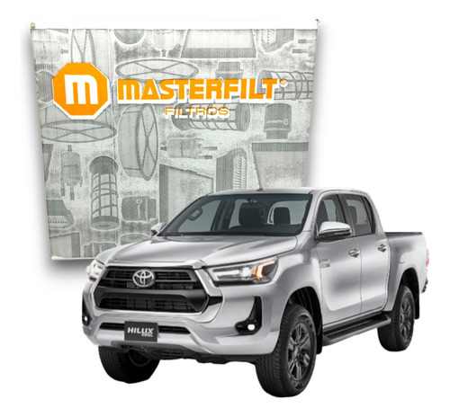 Kit 4 Filtros Toyota Hilux 2016 A 2024 2.4 2.8 Srv Completo