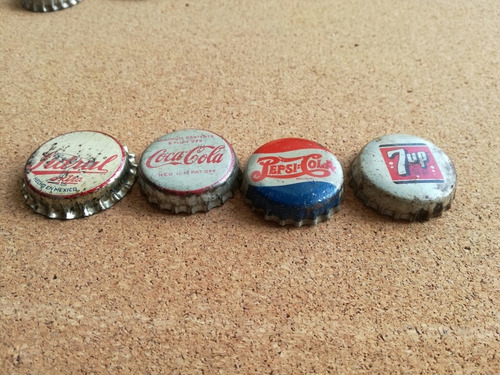 Corcholatas Refresco Lote De 4 Sidral Coca Pepsi Seven Up (Usado)