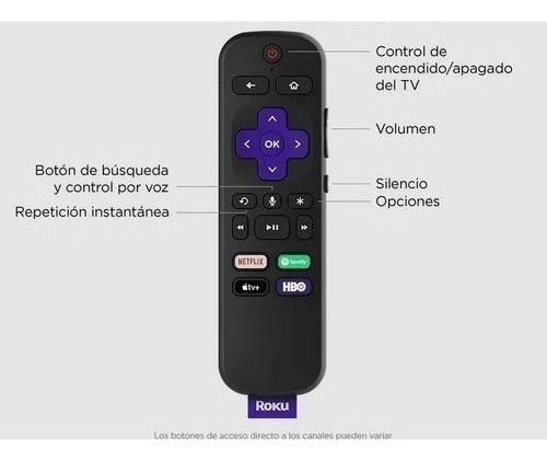 Roku Stick 4k Streaming Tv Hdr Dolby Vision C/control Remoto