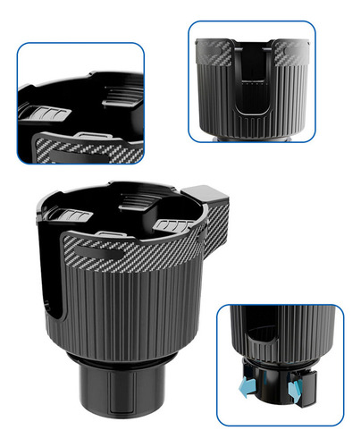Expansor De Porta-copos De Carro Para Garrafas E Canecas Gra