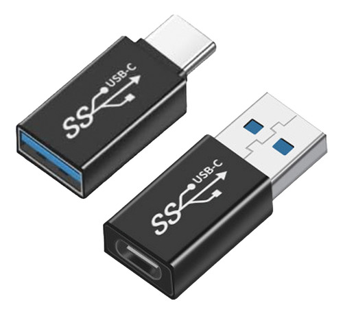 Kit 2 Conector Usb Hembra A Usb Macho Adaptador Otg Usb 3.1