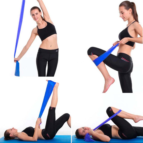Imagen 6 de 10 de Banda Elástica Ejercicios Rollo De 45 Mts Azul Blunding