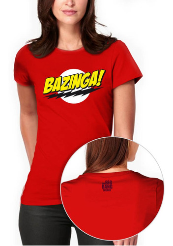 Playera Bazinga Sheldon The Big Bang Theory Para Mujer