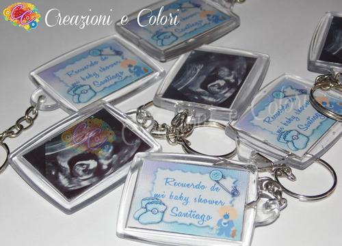 Llaveros De Acrilico Souvenirs Cumpleaños Baby Shower X10