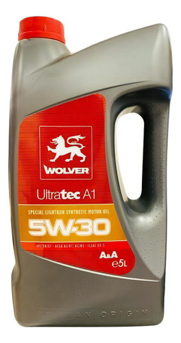 Aceite Wolver Ultratec A1 5w30 X5l 100% Sintetico