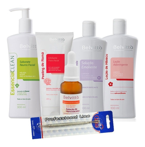 Imagem 1 de 10 de Kit Limpeza De Pele Peeling Mandélico Salicílico C/ Extrator