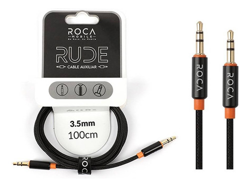 Cable Auxiliar Roca 3.5mm A 3.5mm 100cm Ova