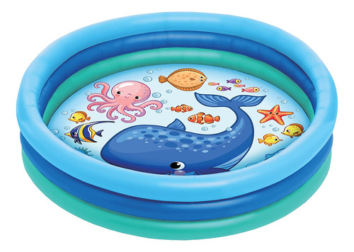 Piscina Inflable De 3 Anillos  Flotador De Piscina Infantil