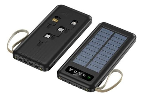 Cargador Portátil Móvil Solar Para Exteriores, Cargador De B