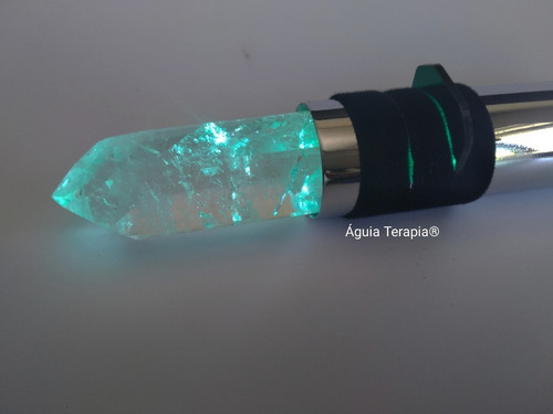 Imagem 6 de 10 de Bastão Cromoterapia Cristal Quartzo + Pêndulo Egípcio Lastro