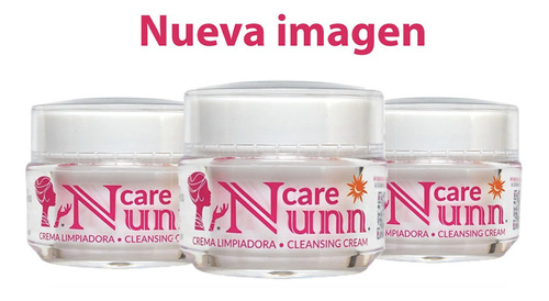  Nunn Care 3 Cremas Limpiadoras 100% Originales Tipos de piel Grasa, Seca, Mixta