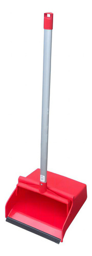 Recogedor De Basura Sistema Dual Fijo Y Plegable 30cm Rojo