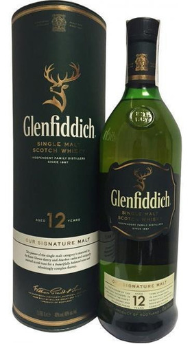 Whisky Escocês Single Malt Glenfiddich 12 Anos 750 Ml