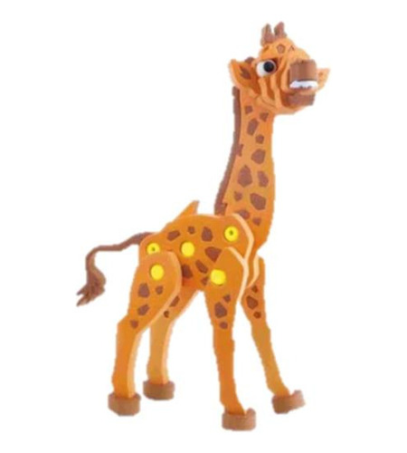 Rompecabeza 3d Blocks Giraffe 83 Pcs, Regalo Para Los Niños