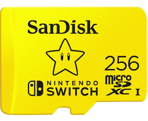 Imagen 3 de 5 de Sandisk Memoria Micro Sd 256gb 4k Nintendo Switch Oficial