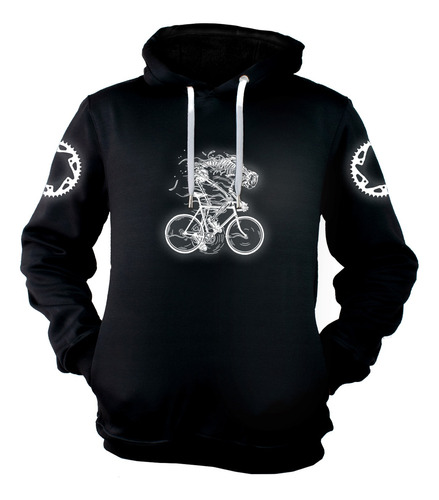 Buzo Hoodie En Algodon Perchado Estampado