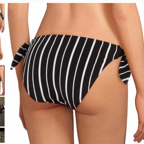 Bikini Gibson Latimer Top Negro/blanco Talla Ch / S
