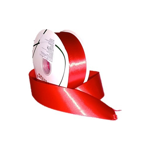 Listón Satinado Rojo 3.8 Cm 45 Metros