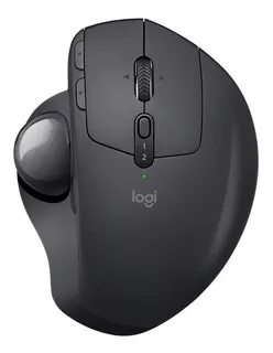 Mouse gamer trackball inalámbrico recargable Logitech MX Ergo negro