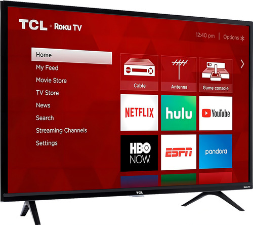 Smart TV de 40" TCL S3 series 40S350R com tela LED Full HD 127V - preto
