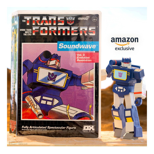 Super7 Transformers Deluxe Soundwave (vhs) 7 Transformers De
