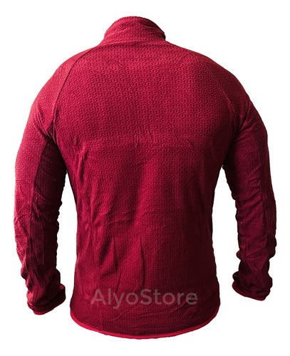 Imagen 2 de 2 de Segunda Capa Hombre Polera Manga Larga Con Medio Cierre