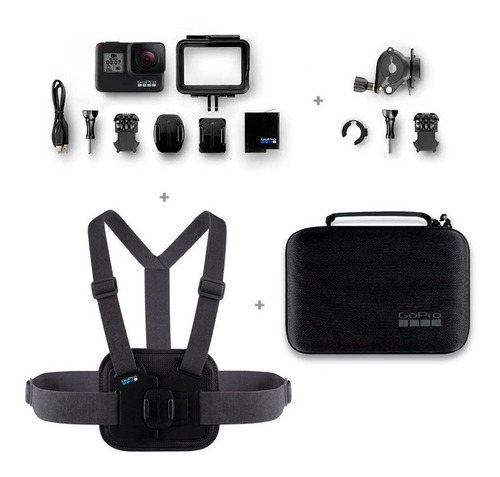 Cámara Gopro Hero7 Black + Kit De Accesorios Sport