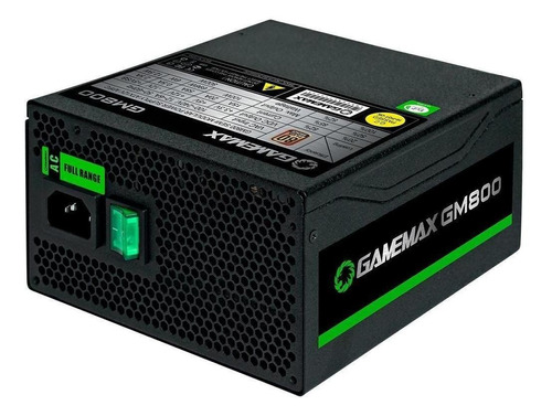 Fuente De Poder Gamemax Semi-modular Gm 800 800w Negra 