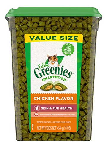 Cat Treats Greenies Feline Smartbites Skin & Fur Para Pollit