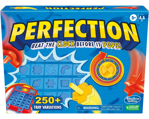 Hasbro Gaming Perfection Game Para Niños De 5 Años En Adelan