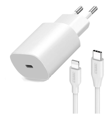 Cargador Para iPhone 10 11 12 Usb C Carga Rápida + Cable