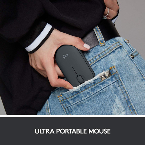Ratón Inalámbrico Logitech Pebble Con Bluetooth O 2,4 Ghz Ad