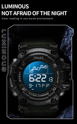 Reloj Electrónico Multifunción Deportivo Impermeable Para Es