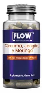 Curcuma Jengibre Moringa 90 Cápsulas Flow Puro Premium