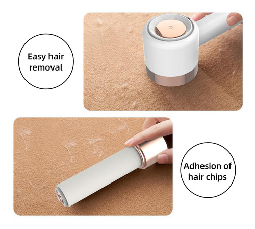 Tela Eléctrica Recargable Usb 2 En 1 Y Lint R, Color Blanco