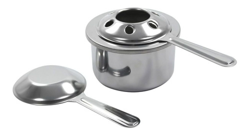 Acendedor Para Fondue Fogareiro Fundo Com Abafador Aço Inox