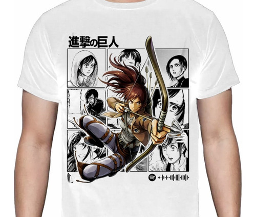 Shingeki No Kyojin - Titanes - Sasha Manga - Polera Anime