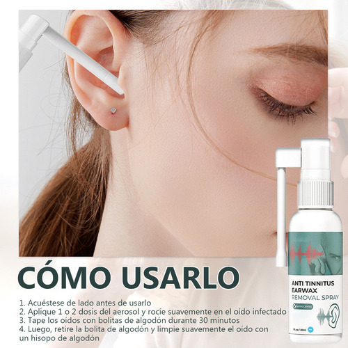 Oído Tinnitus Aliviar El Oído Gotas Tinnitus Sordera, 2 Unid
