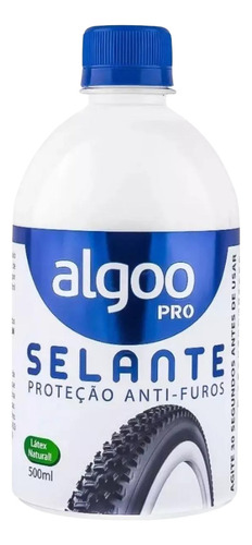 Selante Pneu Bike Algoo Pro Tubeless Anti-furo 500ml Líquido - Pneu sem câmara de ar