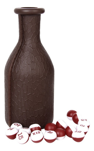 Jja 1pc Billar Dados Kelly Pool Botella Con 16 Bolas