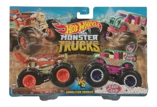Pack 2 Monster Trucks Carbonator Vs Scoop Hot Wheels Fyj64