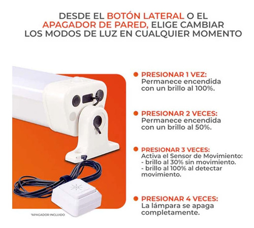 Lum Ext Solar Led 6w 3.7vcd 5hrs Control Remoto Salida Usb N