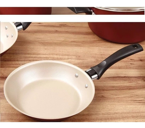 Imagen 3 de 6 de Ollas Tramontina Juego Bateria De Cocina Turim Teflon Set 7