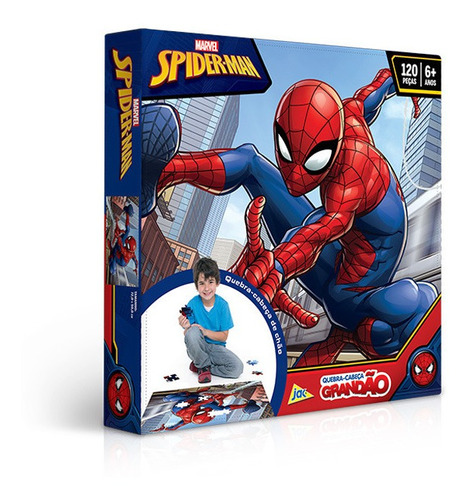 Quebra Cabeça Grandão Spider Man 2396 - Toyster