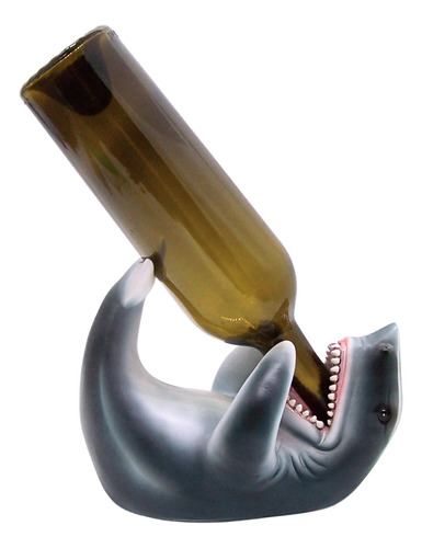 Soporte Para Botella De Vino De Tiburón Decoración Única De