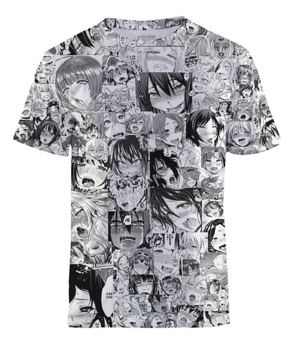 Playera Con Estampado Hentai Ahegao Anime