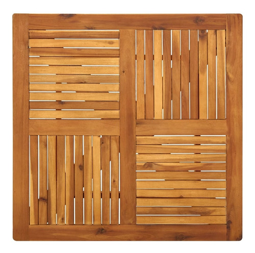 Juego De Comedor De Jardín De 5 Piezas De Madera De Acacia Estructura Café