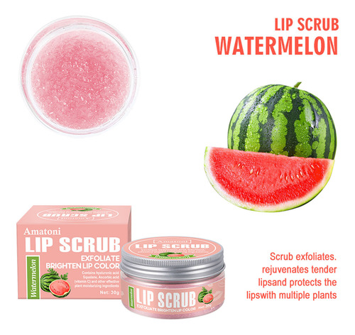L Fruity Lip Scrub Ilumina As Linhas Dos Lábios, Hidratante