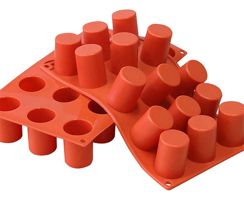 Molde Cilindrico Topys De Silicona Para Fondant, 15 Cavid...
