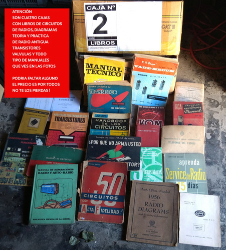 Coleccion Libros Circuitos De Radio Catalogos - Consulte- (Usado)
